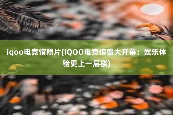 iqoo电竞馆照片(iQOO电竞馆盛大开幕：娱乐体验更上一层楼)