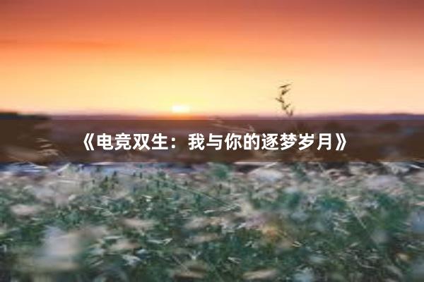 《电竞双生：我与你的逐梦岁月》