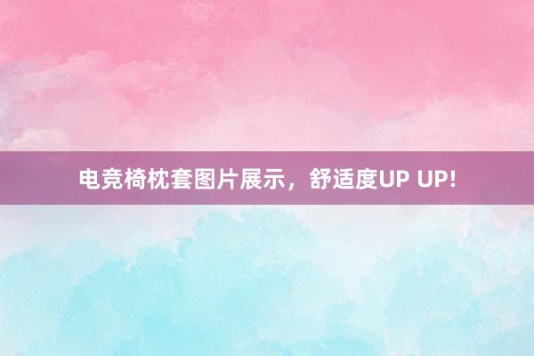 电竞椅枕套图片展示，舒适度UP UP!