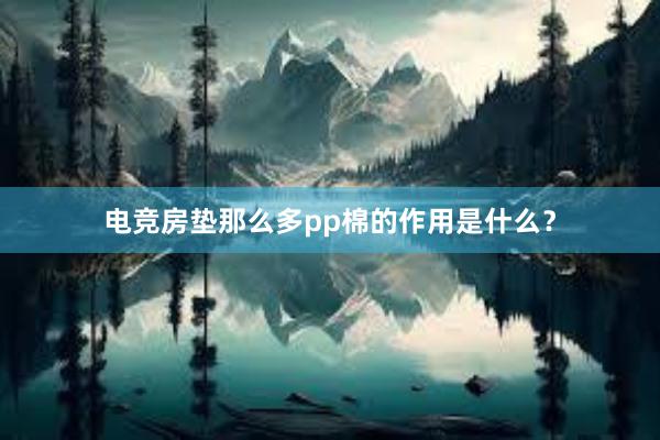 电竞房垫那么多pp棉的作用是什么？